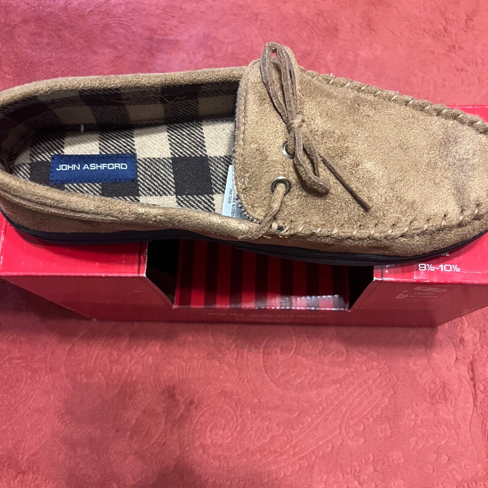 John Ashford Brown Suede Men's Slip-Ons NWT